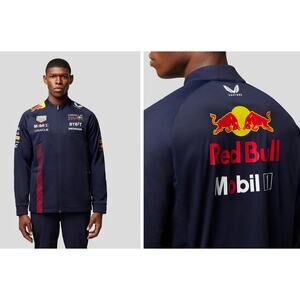 Castore Oracle Red Bull Racing F1 Team Soft Shell Jacket Mens Large New Blue
